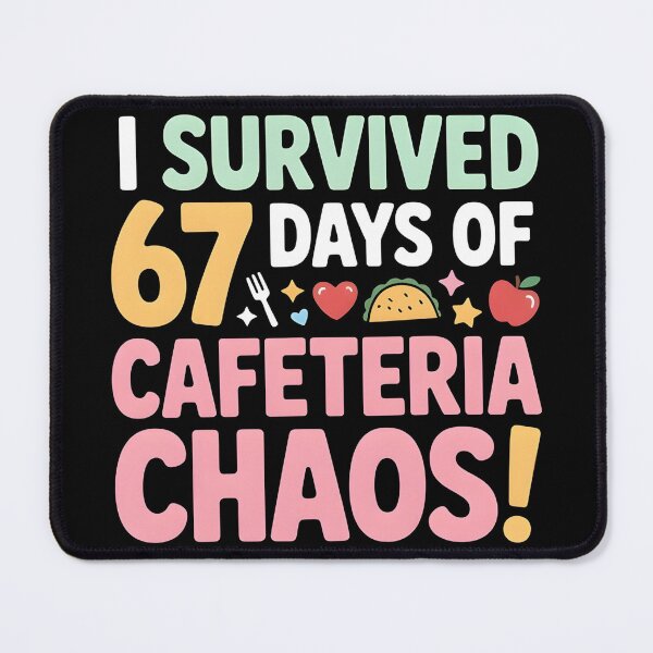 Item preview, I Survived 67 Days of Cafeteria Chaos Lunch Lady Staff Squad designed and sold by BLZART.