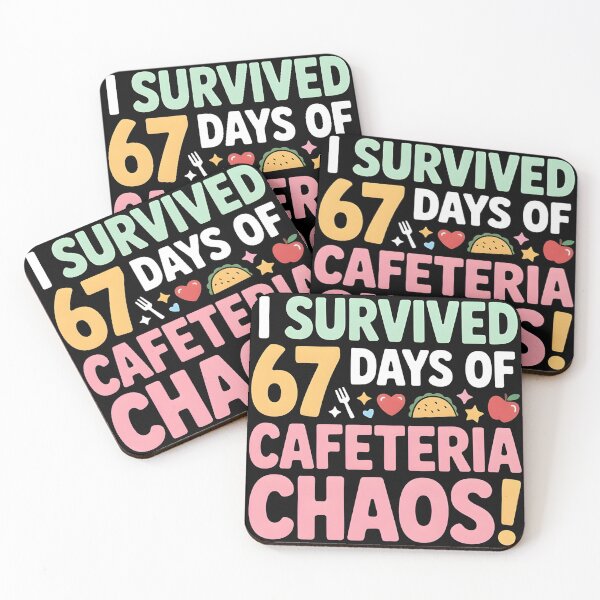 Item preview, I Survived 67 Days of Cafeteria Chaos Lunch Lady Staff Squad designed and sold by BLZART.