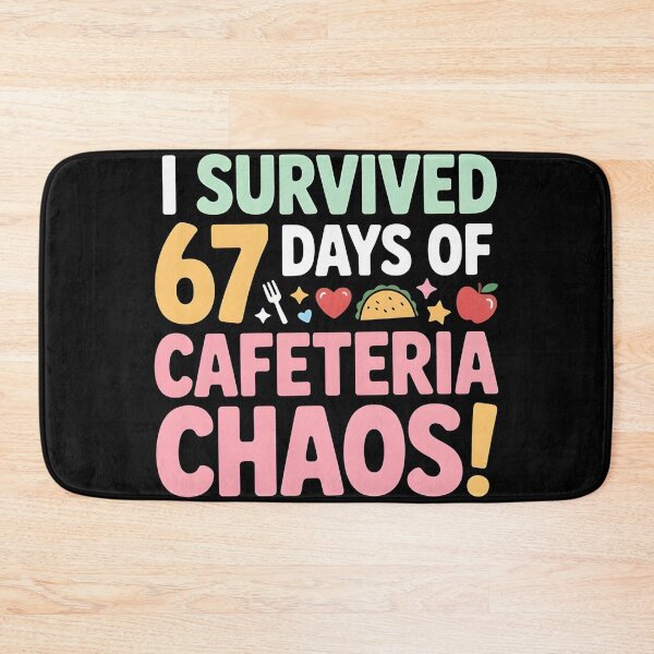Item preview, I Survived 67 Days of Cafeteria Chaos Lunch Lady Staff Squad designed and sold by BLZART.