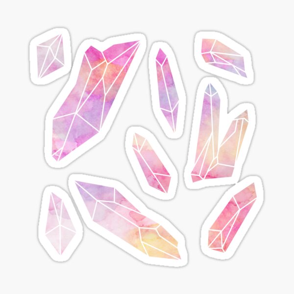 CRYSTALS: Rose Quartz Sticker