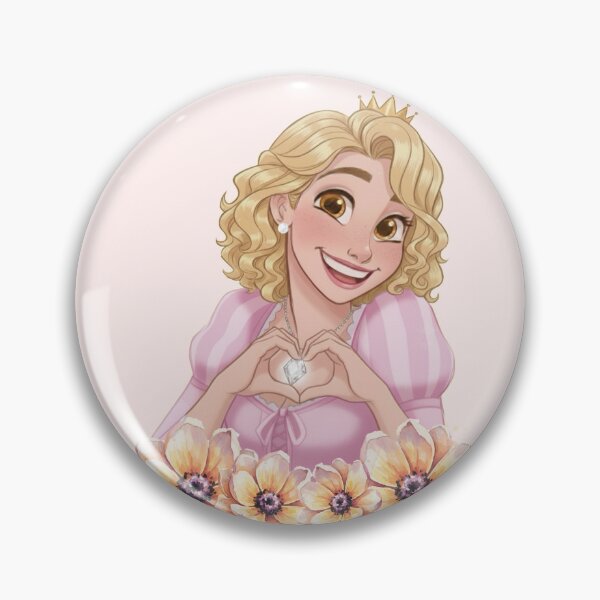 Item preview, Curly Blonde Hair Princess Heart Hand Gesture - Disney style designed and sold by Heleniya.