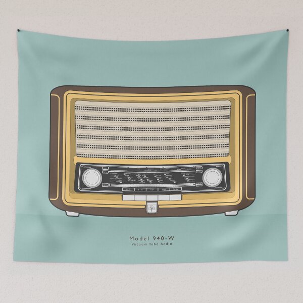 Item preview, Then: 1950s Model 940-W Vacuum Tube Radio - type ii designed and sold by anuaramir.