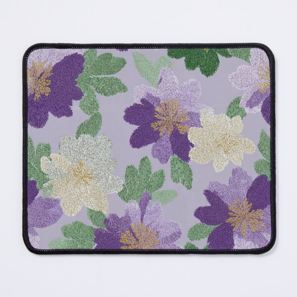 Item preview, Edgy Whimsical Floral Embroidered Print For Seasonal Decor designed and sold by RoyalStarsPatts.