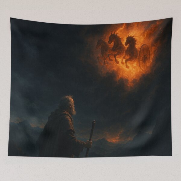Item preview, Chariot of Fire | Biblical Faith Art designed and sold by mariannrina.