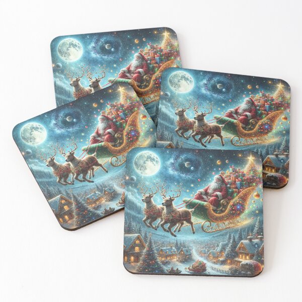 Item preview, Santa Delivering Presents designed and sold by M-Y-A-R-T-.