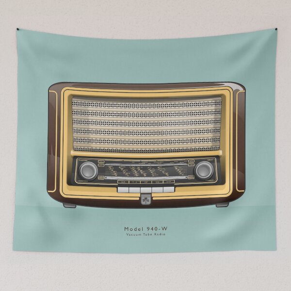Item preview, Then: 1950s Model 940-W Vacuum Tube Radio - type i designed and sold by anuaramir.