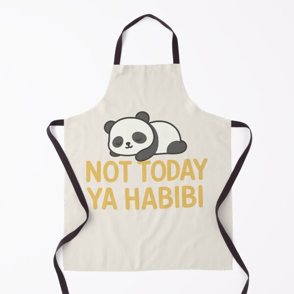 Item preview, Not Today Ya Habibi – Funny Arabic English Quote – Cute Sleeping Panda designed and sold by Chahika Designs.