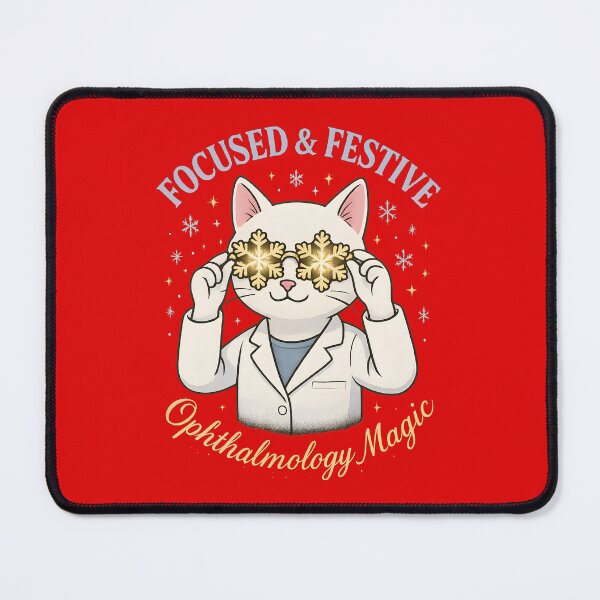 Item preview, Cute Ophthalmologist Christmas Sweatshirt – Focused & Festive Eye Doctor Holiday Gift 2025 | Cat Eye Care Winter Hoodie designed and sold by ClinicalHubs.