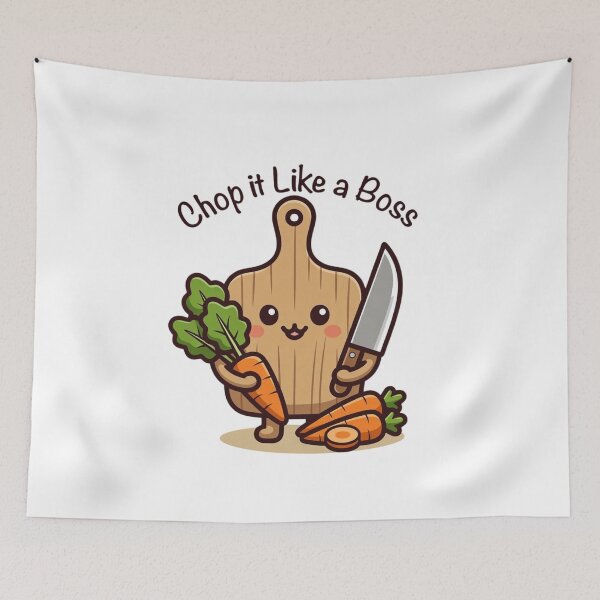Item preview, Chop it Like a Boss – Kitchen Laugh Tee designed and sold by EcoArtTees.