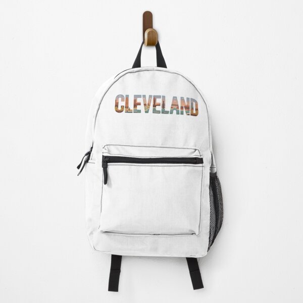 Item preview, Cleveland Ohio Wolf Sunrise Skyline | Retro Urban Wildlife Illustration designed and sold by CircinusStore.