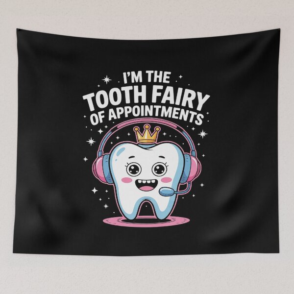 Item preview, Dental Receptionist Fairy Dentist Reception designed and sold by HuValverdeArt.