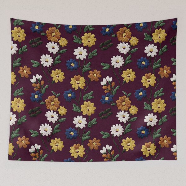 Item preview, Minimalistic Ornamental Embroidered Texture For Sunny Interiors designed and sold by RoyalStarsPatts.