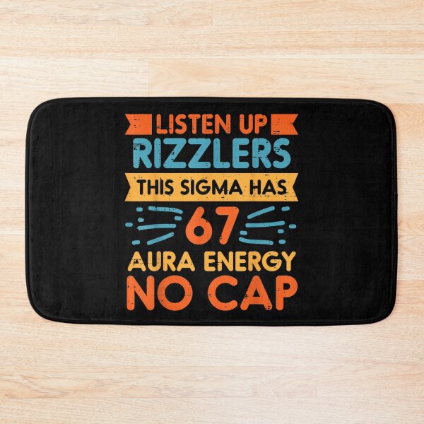 Item preview, Listen Up Rizzlers This Sigma Has 67 Aura Energy No Cap Meme designed and sold by Serene woods.