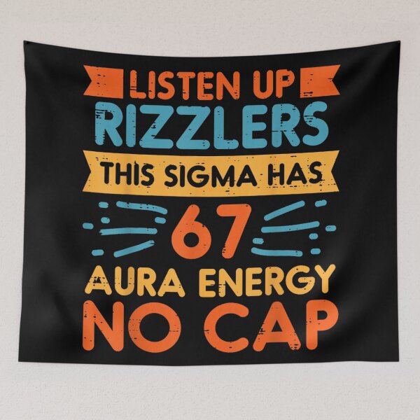 Artikelvorschau, Hört mal zu, Rizzler! Dieser Sigma hat 67 Aura-Energie – kein Witz! (Meme) entworfen und verkauft von Serene woods.