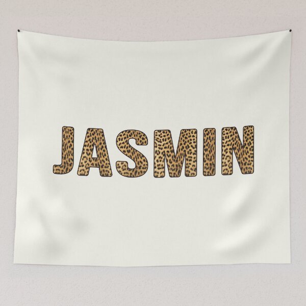 Item preview, Jasmin Name Leopard Print designed and sold by Jeallan Designs.
