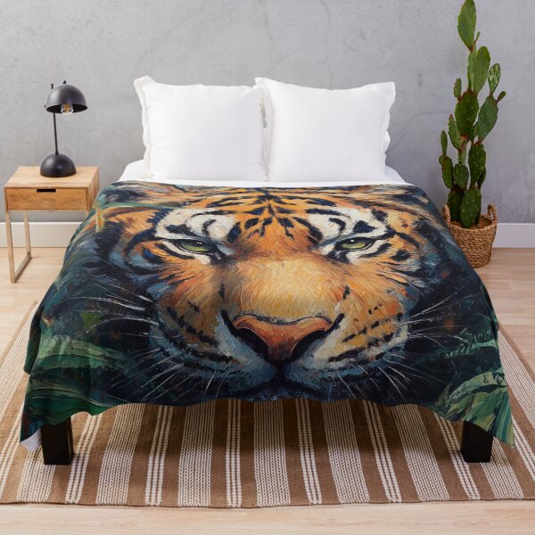 Item preview, Majestic Tiger in Jungle Foliage designed and sold by CuongArtLab.