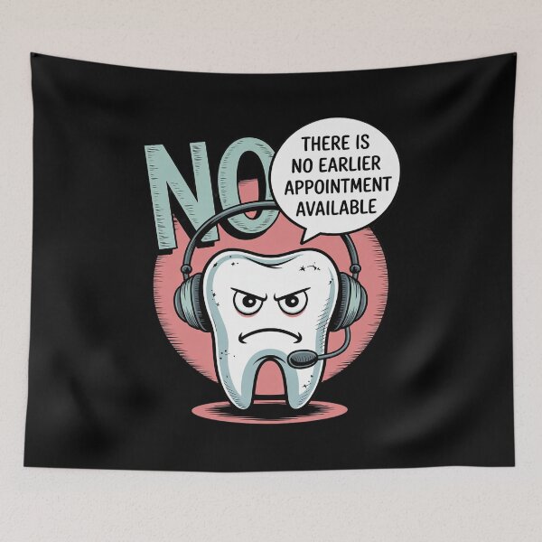 Item preview, Dental Receptionist Not Earlier Reception Dentist designed and sold by HuValverdeArt.