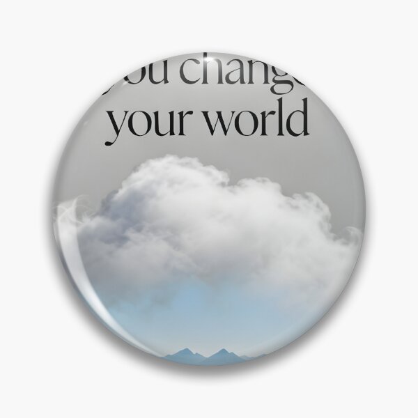 Item preview, Realization Quote Poster - Change Your World Wall Art designed and sold by Cosmopolis.