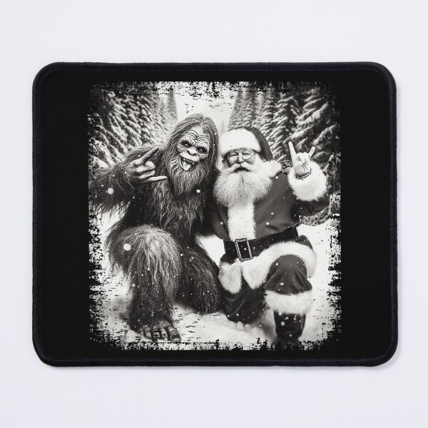 Item preview, Funny Bigfoot and Santa Rock and Roll Christmas Holiday Design designed and sold by River Silva.