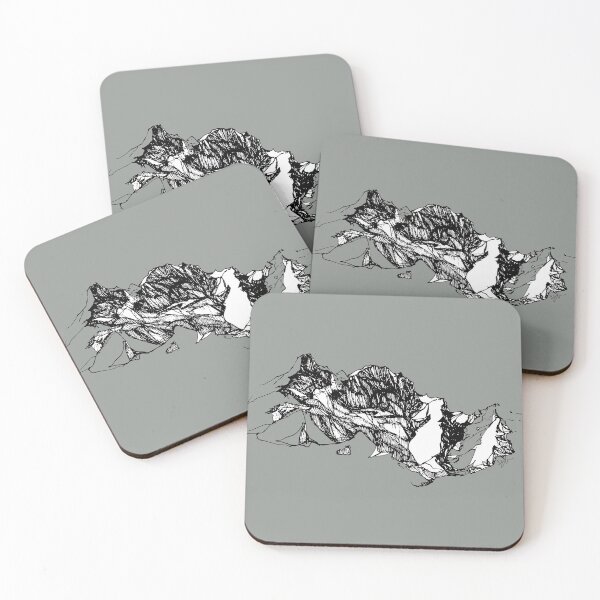 Item preview, Hand-Drawn Mountain Range Line Art - Minimalist Adventure Sketch designed and sold by SKETCHYANDGRAPHIC.