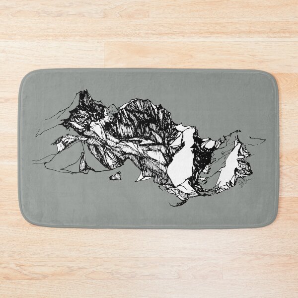 Item preview, Hand-Drawn Mountain Range Line Art - Minimalist Adventure Sketch designed and sold by SKETCHYANDGRAPHIC.