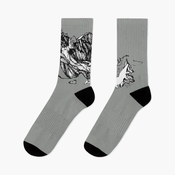 Item preview, Hand-Drawn Mountain Range Line Art - Minimalist Adventure Sketch designed and sold by SKETCHYANDGRAPHIC.