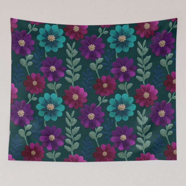 Item preview, Colorful Graceful Embroidered Flower For Birthday Gift designed and sold by RoyalStarsPatts.