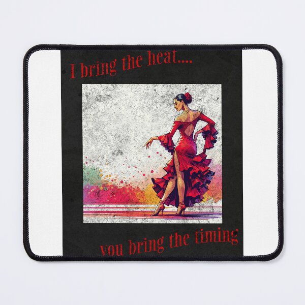Item preview, "I bring the heat, you bring the timing", beautiful woman Salsa Dancer designed and sold by TeeCelebrity.