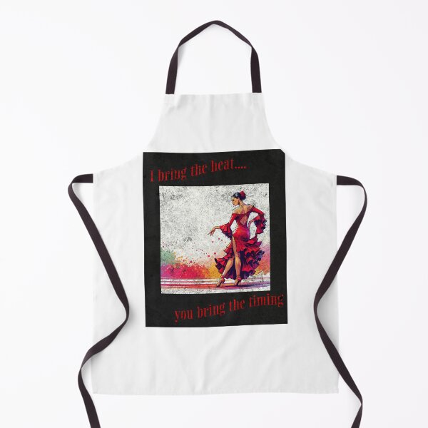 Item preview, "I bring the heat, you bring the timing", beautiful woman Salsa Dancer designed and sold by TeeCelebrity.