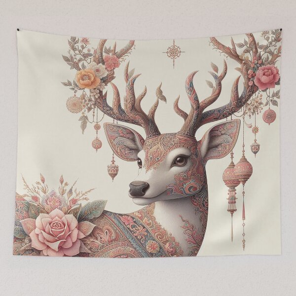 Item preview, Thai Deer, Thai Pattern in the Heart designed and sold by Vanich-Panich.