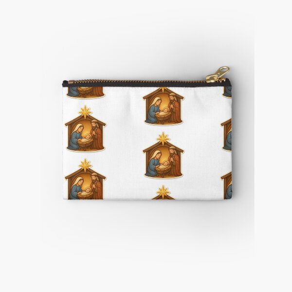 Item preview, Nativity scene with Mary, Joseph, and baby Jesus, isolated illustration, AI generated designed and sold by dvoevnore.