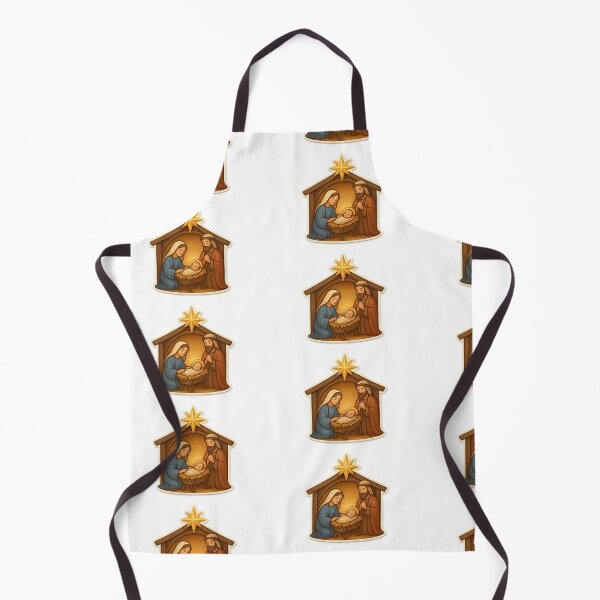 Item preview, Nativity scene with Mary, Joseph, and baby Jesus, isolated illustration, AI generated designed and sold by dvoevnore.