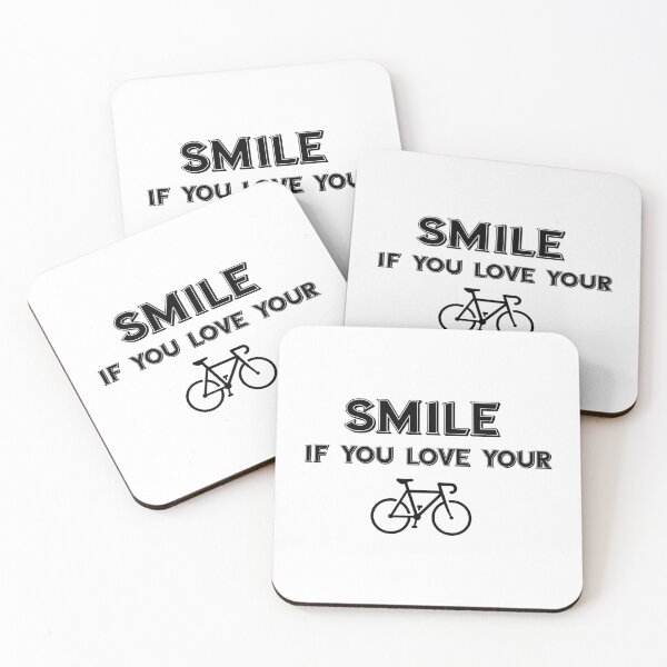 Item preview, Smile If You Love Your Bike designed and sold by Esskay Designs.