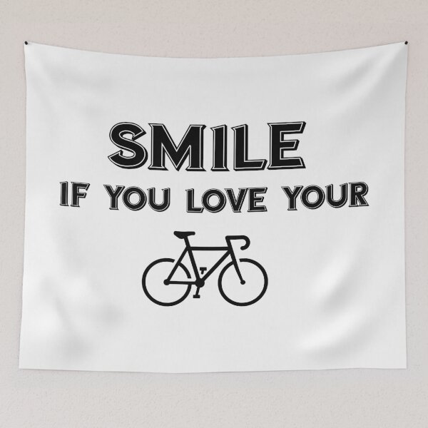 Item preview, Smile If You Love Your Bike designed and sold by Esskay Designs.