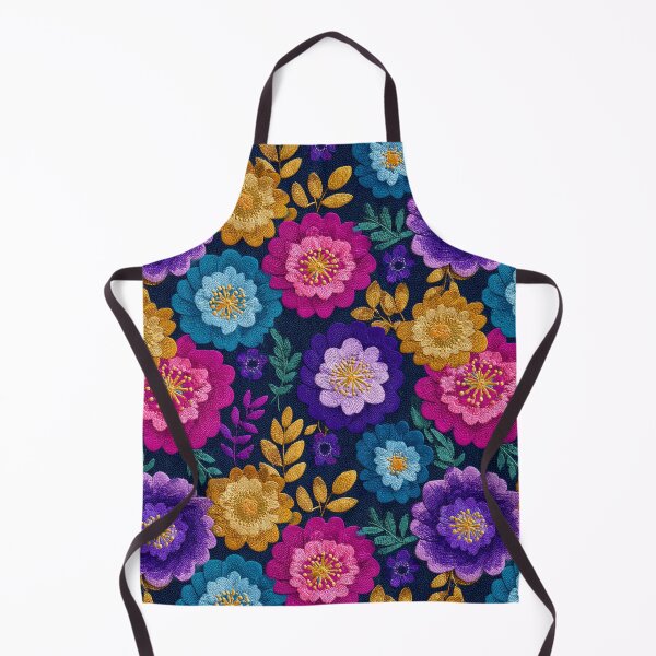 Item preview, Edgy Blooming Embroidered Flower For Boho Decor designed and sold by RoyalStarsPatts.
