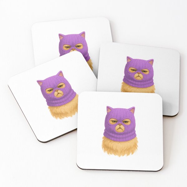 Item preview, Cat in Purple Ski Mask designed and sold by Bodega Cats of New York.
