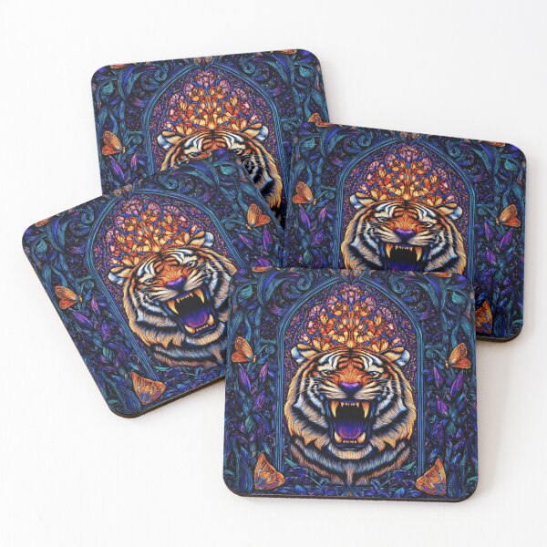 Item preview, Stainglass tiger v2 designed and sold by BW Designs.