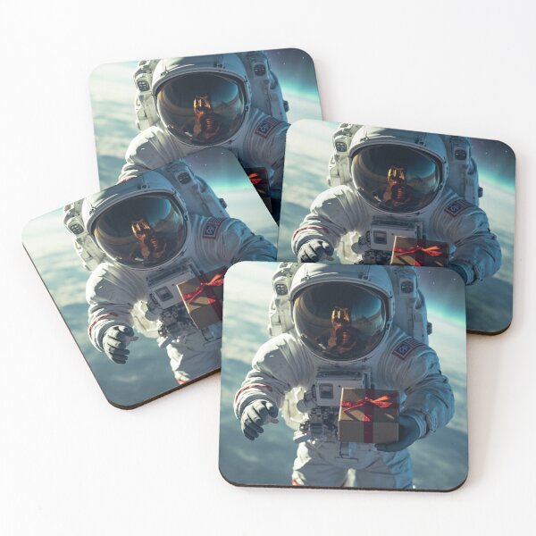 Item preview, Last Gift on Earth - Emotional Astronaut Christmas Art designed and sold by Artfully Entertained.