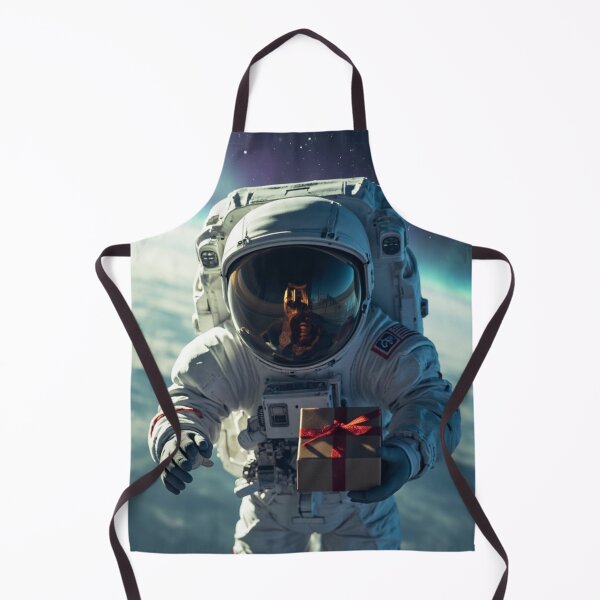 Item preview, Last Gift on Earth - Emotional Astronaut Christmas Art designed and sold by Artfully Entertained.