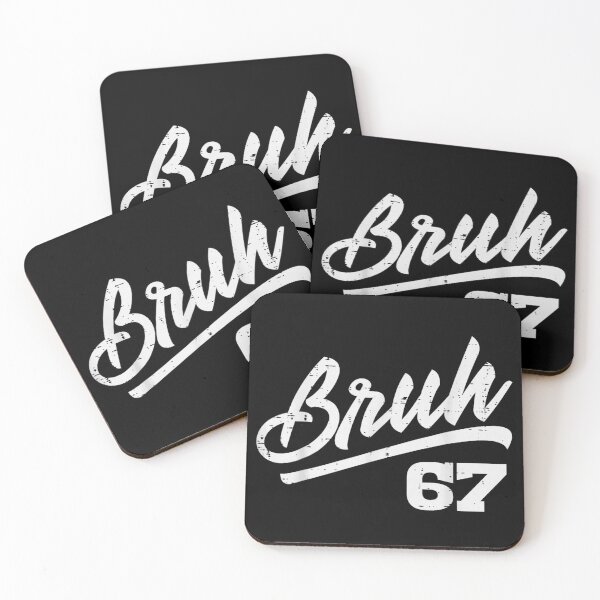 Item preview, Simple Distressed Bruh 67 Vintage Script Gen Z Trendy Quote designed and sold by HarinDonreka.