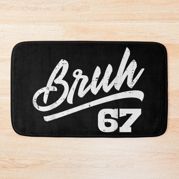 Item preview, Simple Distressed Bruh 67 Vintage Script Gen Z Trendy Quote designed and sold by HarinDonreka.