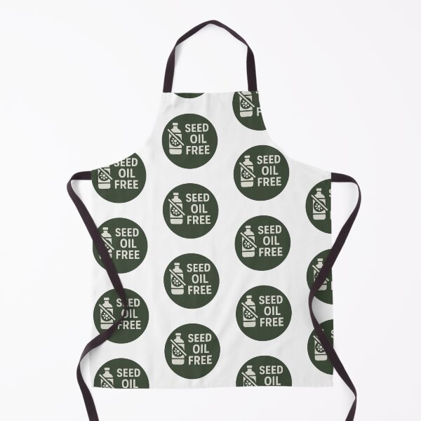 Item preview, Seed oil free label sticker with isolated design on transparent background, AI generated designed and sold by dvoevnore.