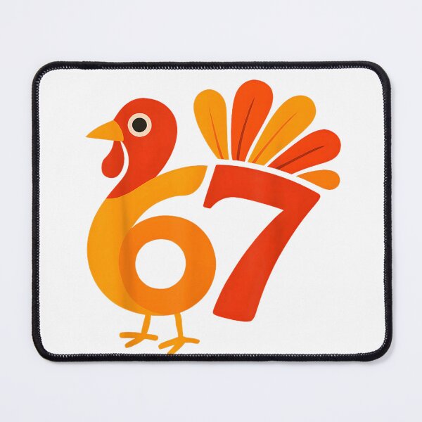 Item preview, Abstract Modern Turkey Six Seven Design Fall Thanksgiving Art designed and sold by HarinDonreka.