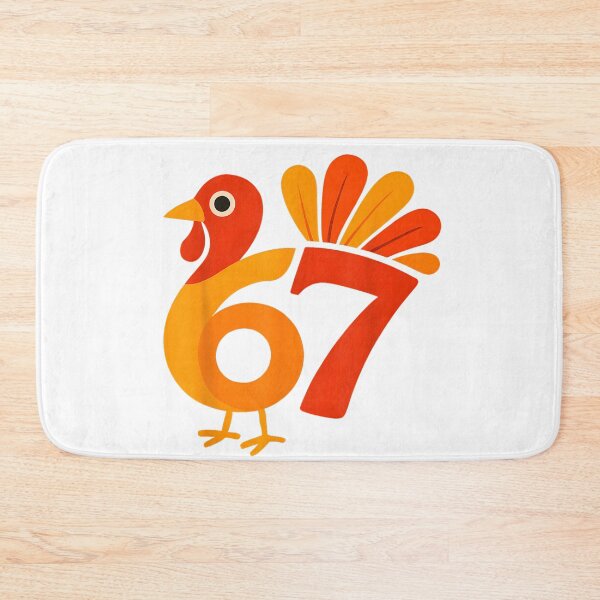 Item preview, Abstract Modern Turkey Six Seven Design Fall Thanksgiving Art designed and sold by HarinDonreka.