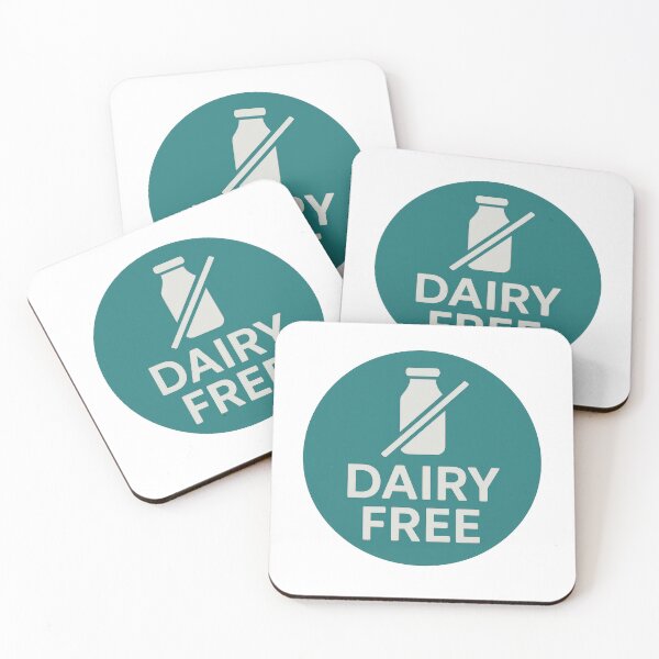 Item preview, Dairy free food label sticker isolated on transparent background, AI generated designed and sold by dvoevnore.