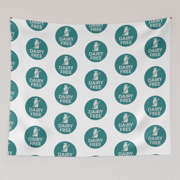 Item preview, Dairy free food label sticker isolated on transparent background, AI generated designed and sold by dvoevnore.