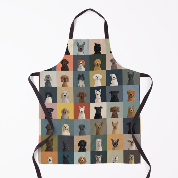 Item preview, Colorful Dog Portrait Grid – Modern Minimalist Pet Art designed and sold by casualnature.