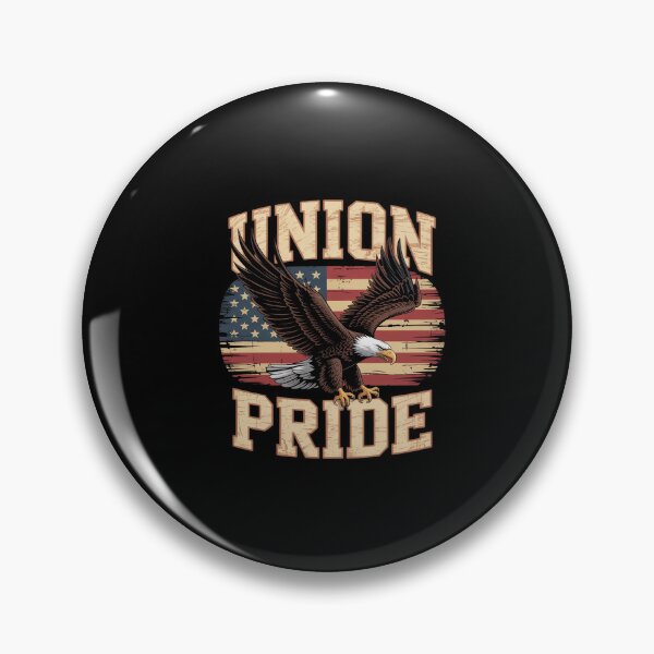 Item preview, Union Pride American Flag Eagle Labor Day USA Worker  designed and sold by ClassicAnthony.