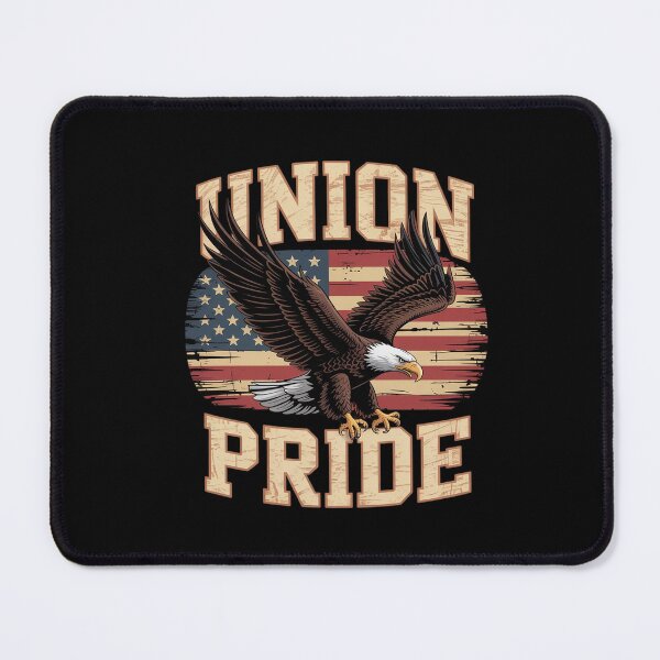 Item preview, Union Pride American Flag Eagle Labor Day USA Worker designed and sold by ClassicAnthony.