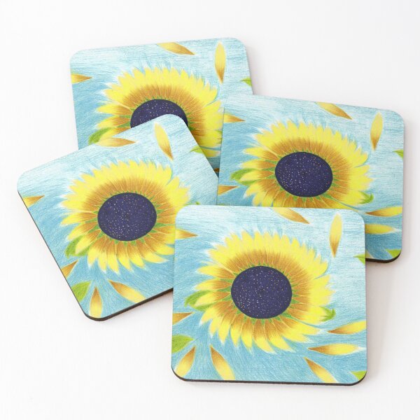 Item preview, Spiraling Sunflower - Colored Pencil Drawing designed and sold by Spring@NL.